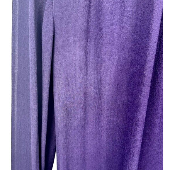 Aritzia Babaton Womens Blouse Silk Semi Sheer Button Up Shirt Purple Size XS - Picture 9 of 12